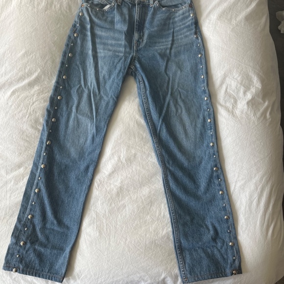 Redone studded blue jeans - Picture 2 of 4